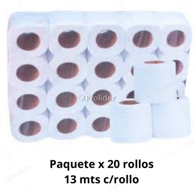 Papeles Higiénicos Hoteleros x 20 Rollos