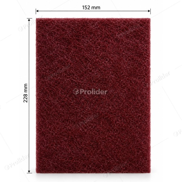 Esponja Abrasiva Fibra Guinda Scotch Brite 3M 6" x 9" Cod. 7447
