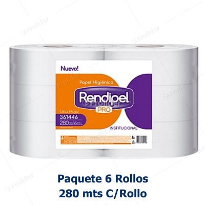Papeles Higiénicos Jumbo de 280 a 350 metros