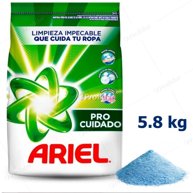 Comprar Detergente En Polvo Ariel Pro Cuidado Bolsa 58 Kilos En Lima 
